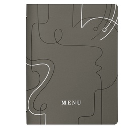 [91145] PortamenU' F.to A4 24,6x31,6cm Linea Linee - grigio