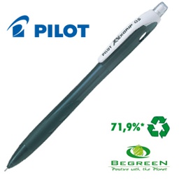[48437] PORTAMINE 0.5MM BEGREEN REXGRIP HRG-10R PILOT FUSTO NERO