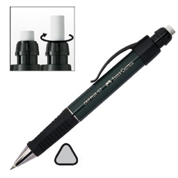 [45832] PORTAMINE 0,7MM GRIP PLUS METALLIC fusto verde FABER CASTELL