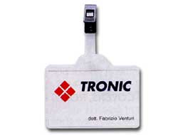 [36297] PORTANOME 9X6CM CON CLIP IN PLASTICA 388 FAVORIT