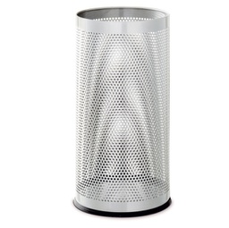 [95505] Portaombrelli bianco H 48cm in metallo traforato