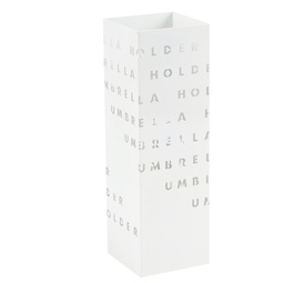 [94046] Portaombrelli in metallo verniciato fantasia lettere bianco
