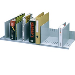 [61937] PORTARIVISTE A 10 SEPARATORI MOBILI GRIGIO 80,2X27,5X21CM PAPERFLOW