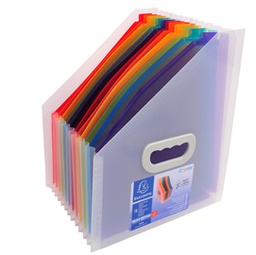 [82469] Portariviste a 12 tasche in PP 26,5x32,5 cm CRYSTAL Exacompta