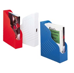 [30607] Portariviste MAGAZINE RACK 25x32cm dorso 8cm blu REXEL
