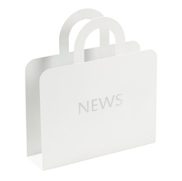 [94040] Portariviste NEWS in acciaio verniciato bianco