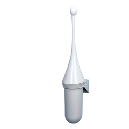 [67408] PORTASCOPINO BIANCO DA PARETE PER WC MAR PLAST