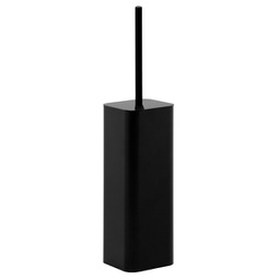 [98379] Porta scopino in acciaio inox verniciato nero Laminart
