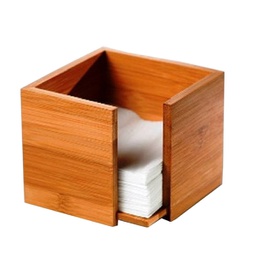 [91100] Portatovaglioli in bamboo 19x19x10cm naturale Leone
