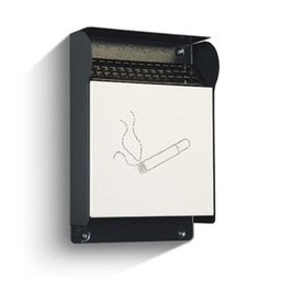 [64830] POSACENERE DA ESTERNI PER FISSAGGIO A MURO GRIGIO