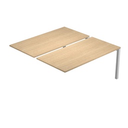 [82881] Postazione doppia aggiuntiva per scrivanie 120X166cm Rovere - AgorA'