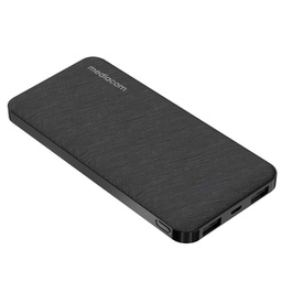 [95803] Powerbank ultrasottile USB da 10.000 mAh nero Mediacom