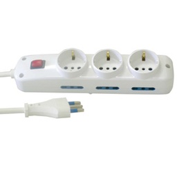 [57917] PRESA MULTIPLA 3 PRESE FRONTALI+ 6 LATERALI MKC
