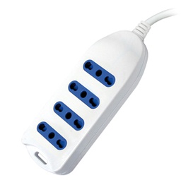 [57912] PRESA MULTIPLA 4 PRESE STANDARD ITALIANO CAVO 1.5MT MELCHIONI