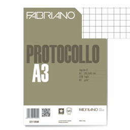 [58728] Protocollo 5mm 200fg 60gr f.to A3 chiuso (21x29,7cm) Fabriano