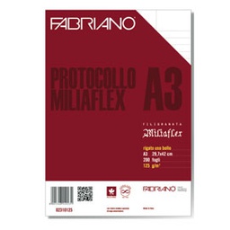 [36779] Protocollo uso bollo f.to A3 chiuso (21x29,7cm) 200fg 125gr Fabriano