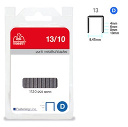 [47772] PUNTI 13/10 IN BLISTER DA 1120 P. RO-MA