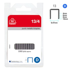 [47769] PUNTI 13/4 IN BLISTER DA 3360 P. RO-MA