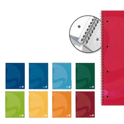 [71198] QUADERNO A5 163x210mm SPIRALATO 90gr 60fg 4fori microperf. 4mm COLORS BM