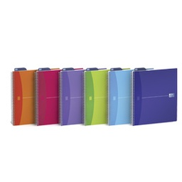 [57216] Quaderno spiralato 150x210mm 1rigo c/margine 90gr 90fg MyColors OXFORD