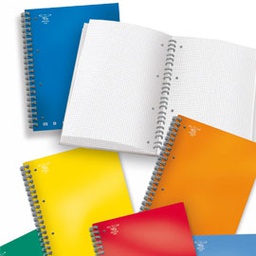 [55727] QUADERNO SPIRALATO A5 C/FORI 1RIGO 70FG 80GR MONOCROMO