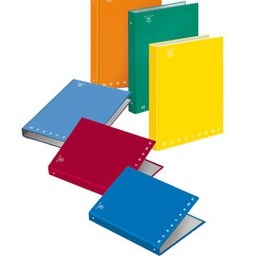 [35215] RACCOGLITORE 4 ANELLI 25mm MONOCROMO A5 18,5X22CM PIGNA