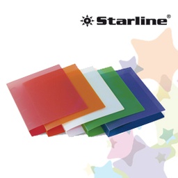 [STL7013] Raccoglitore 4R 17mm 22x30cm PP Trasparente in colori ass.STARLINE