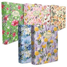 [50016] Raccoglitore a 4 anelli Pigna Nature Flowers 27X32cm anelli 30mm