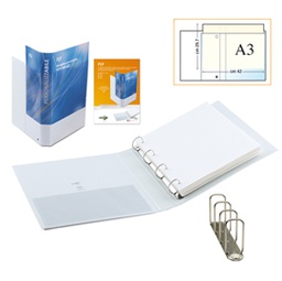 [74611] Raccoglitore FLY 65 A4 4Q 22x30cm personalizzabile bianco SEI ROTA