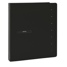 [86340] RACCOGLITORE PP 4 ANELLI TONDI MATRIX NERO D30 22X30CM FAVORIT