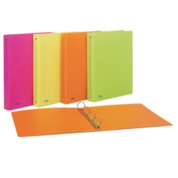 [86327] Raccoglitore PPL 22x30mm 4R dorso 30 colori assortiti neon Favorit
