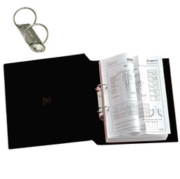 [25442] Raccoglitore STELVIO 25 A4 2R nero 22x30cm SEI ROTA