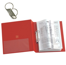 [25443] Raccoglitore STELVIO 25 A4 2R rosso 22x30cm SEI ROTA