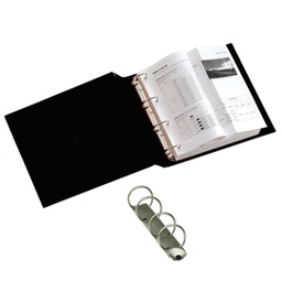 [25468] Raccoglitore STELVIO 25 A4 4R nero 22x30cm SEI ROTA