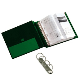 [25466] Raccoglitore STELVIO 25 A4 4R verde 22x30cm SEI ROTA