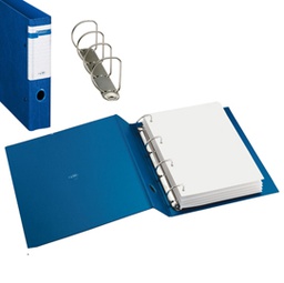 [77411] Raccoglitore STELVIO F 40 A4 4D blu 22x30cm SEI ROTA
