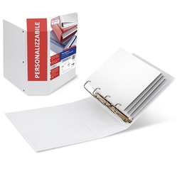 [89205] Raccoglitore STELVIO TI 100 A4 4Q 22x30cm bianco personalizzabile SEI ROTA