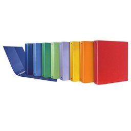 [94543] Raccoglitori TERRA green in PP riciclato 4anelli diam. 30 mm col. Ass. Sei rota