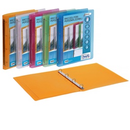 [89291] Racc. personalizzabile Lumina 22X30 4 anelli tondi D15 PP col.ass Favorit