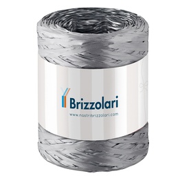 [88175] Rafia sintetica 6802 5mmx200mt colore argento 44 Brizzolari