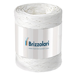 [88162] Rafia sintetica 6802 5mmx200mt colore bianco 01 Brizzolari