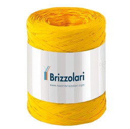 [88160] Rafia sintetica 6802 5mmx200mt colore giallo 02 Brizzolari