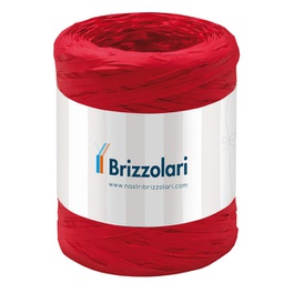 [88167] Rafia sintetica 6802 5mmx200mt colore rosso 07 Brizzolari