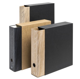 [91622] Registratore Colorosa Wood c/custodia dim.23x33cm dorso 8cm col.ass Ri.Plast