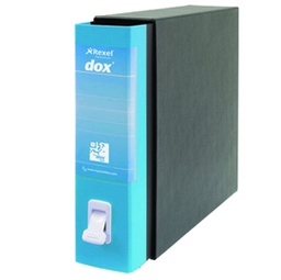 [74600] Registratore Dox 2 azzurro capri dorso 8cm f.to protocollo Esselte