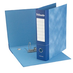 [50962] Registratore ESSENTIALS G75 blu dorso 8cm f.to protocollo ESSELTE
