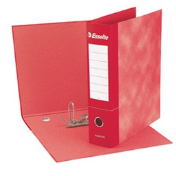 [50964] Registratore ESSENTIALS G75 rosso dorso 8cm f.to protocollo ESSELTE