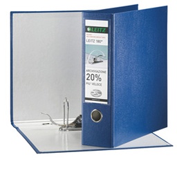 [53902] Registratore LEITZ 180  G65 blu dorso 8cm f.to protocollo LEITZ