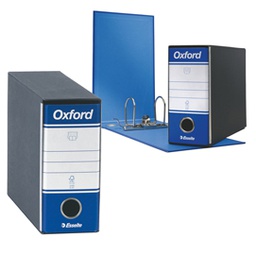 [44945] Registratore OXFORD G81 blu dorso 8cm f.to memorandum ESSELTE
