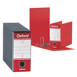 [56491] Registratore OXFORD G81 rosso dorso 8cm f.to memorandum ESSELTE